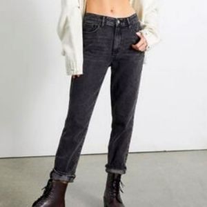 PacSun Mom Jeans High Rise black denim  women's size 25